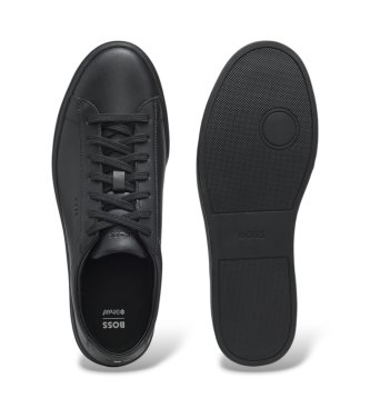 BOSS Kieran Leder Sneakers schwarz