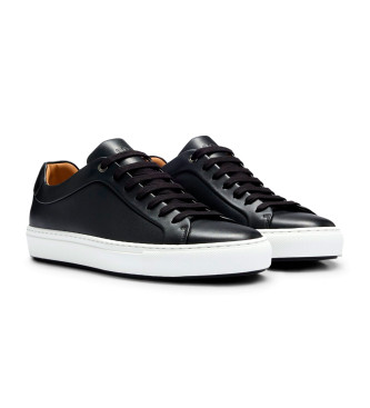 BOSS Leather Sneakers Mirage black