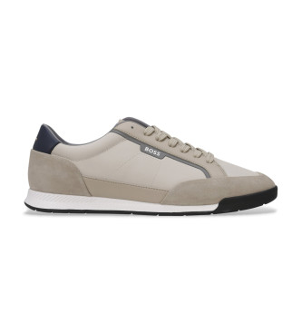BOSS Sneakers in pelle beige Nitan