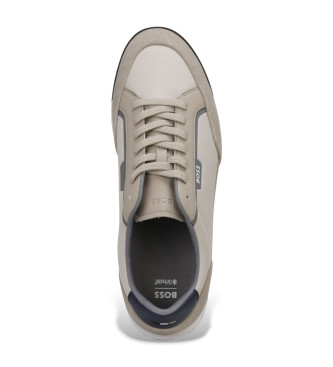 BOSS Sneakers in pelle beige Nitan
