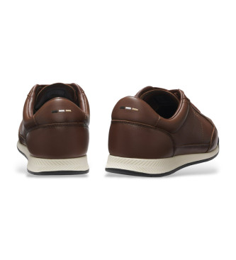 BOSS Sneakers in pelle Nitan marrone
