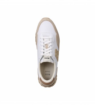 BOSS Parkour Leather Sneakers white