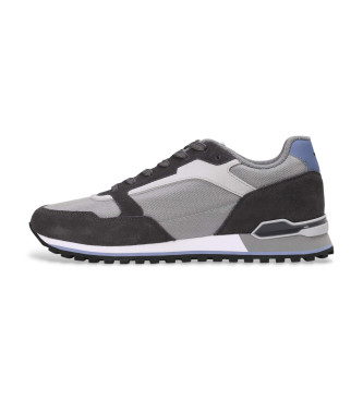 BOSS Parkour grey leather trainers