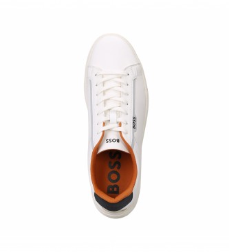 BOSS Rhys leather shoes white