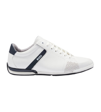 BOSS Saturn leather shoes white