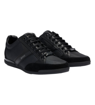 BOSS Saturn leather shoes black