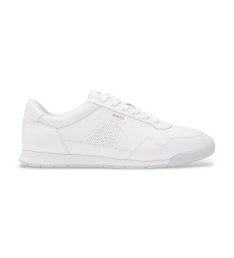 BOSS Titanium leather shoes white