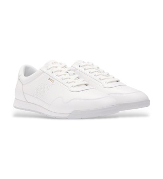 BOSS Sneakers in pelle bianco titanio