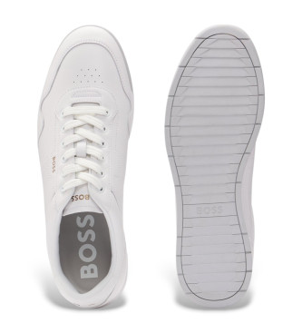 BOSS Sneakers in pelle bianco titanio