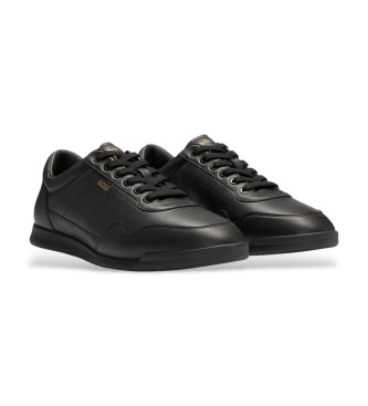 BOSS Titanium Lederschuhe schwarz