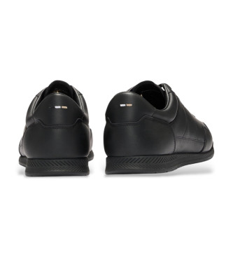 BOSS Sapatos de couro Titanium preto