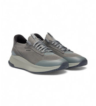 BOSS Sneakers Ttnm Evo in Pelle Grigia