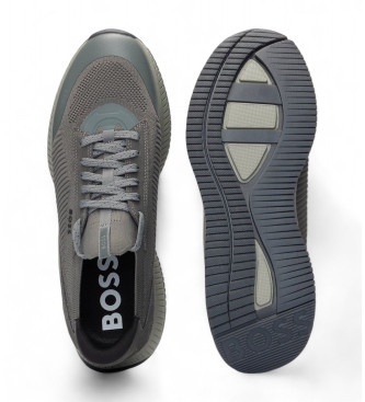 BOSS Leather Shoes Ttnm Evo grey