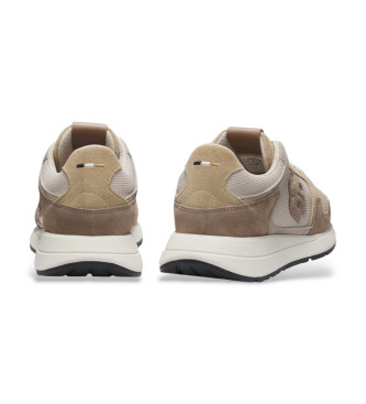 BOSS Scarpe da ginnastica in pelle Vinston beige