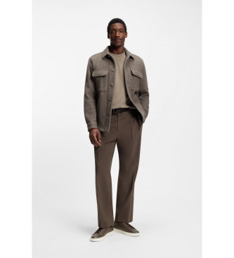 BOSS Sneakers in pelle marrone di Kieran Bust