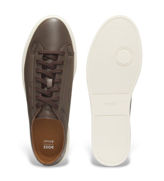BOSS Sneakers in pelle marrone di Kieran Bust