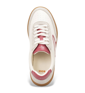 BOSS Everlynn Slippers hvid, pink