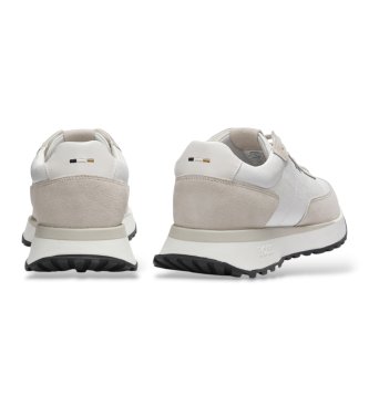 BOSS Sneaker in pelle Jonah Runn bianco, beige