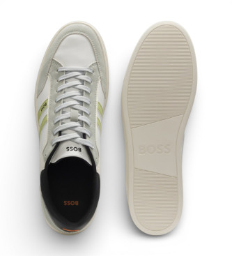 BOSS Rhys Sneakers wit, grijs