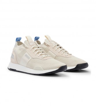 BOSS Titanium beige trainers