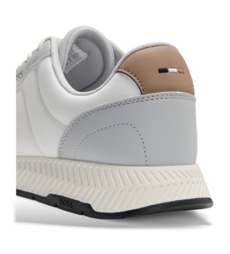 BOSS Sneakers bianco titanio