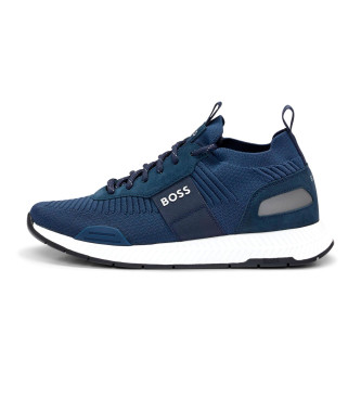 BOSS Scarpe da ginnastica in titanio blu scuro