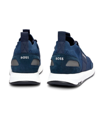 BOSS Scarpe da ginnastica in titanio blu scuro