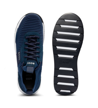 BOSS Scarpe da ginnastica in titanio blu scuro