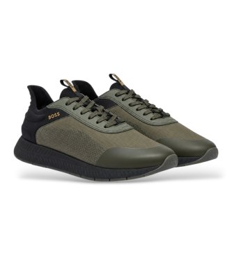 BOSS Zielone buty sportowe Titanium