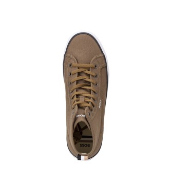 BOSS Aiden Hito beige trainers