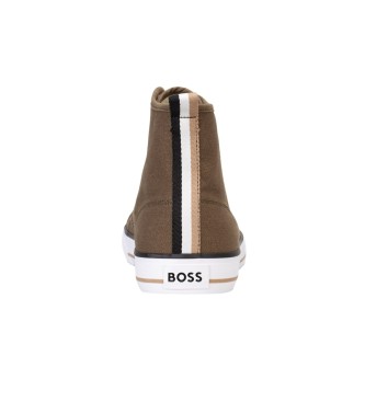BOSS Aiden Hito beige trainers