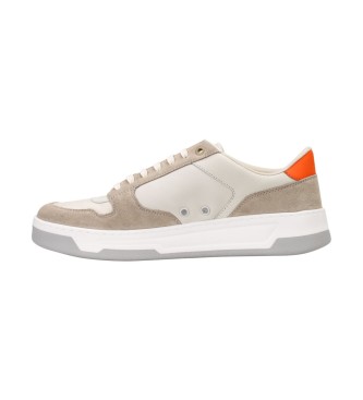 BOSS Baltimore Beige Leather Sneakers
