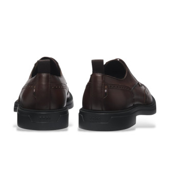 BOSS Calev brown leather shoes