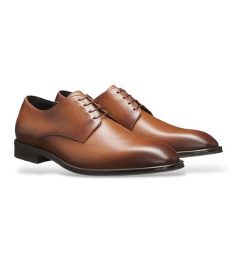 BOSS Scarpe in pelle Derrek Derb marrone medio