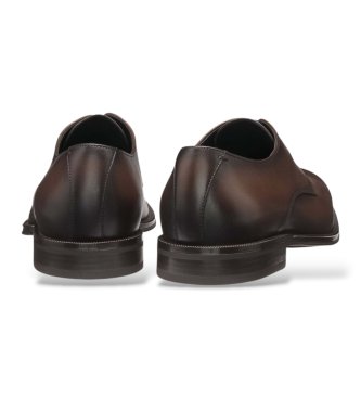 BOSS Scarpe in pelle Derrek Derb marrone scuro