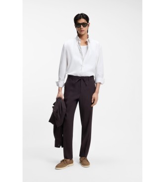 BOSS B�tskor i beige mocka med kontraster