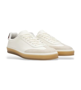 BOSS Zarek Tennis vita lädersneakers