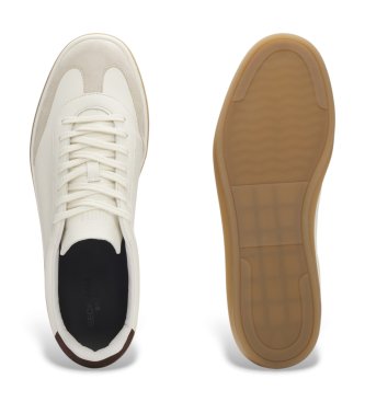 BOSS Zarek Tennis vita lädersneakers