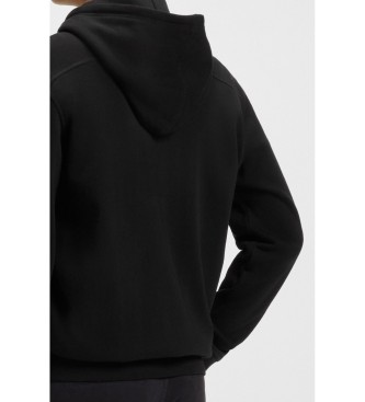 BOSS Schwarzes Sweatshirt mit Kapuze und Rei�verschluss