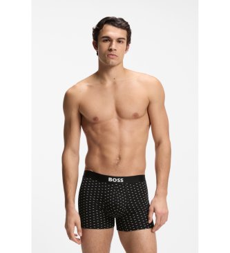 BOSS Set 3 Boxershorts Boss One beige und schwarz