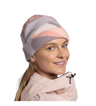 Buff Cappello rosa Cusha con stampe polari