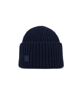 Buff Chapeau en tricot Bleu marine