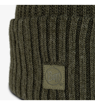 Buff Knitted hat Steel green