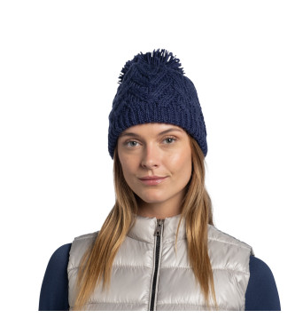 Buff Bonnet en tricot et polaire Caryn bleu