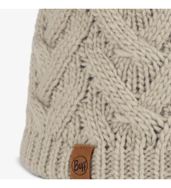 Buff Knit and fleece beanie Caryn beige