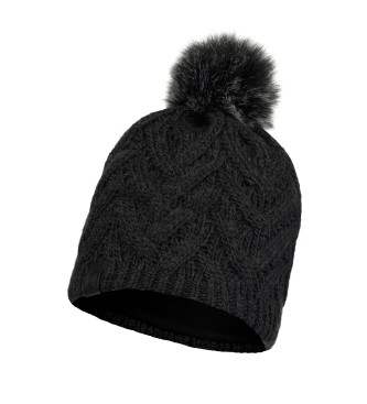 Buff Tricot and fleece beanie Caryn dark grey