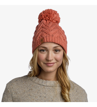 Buff Knit and fleece beanie Caryn pink