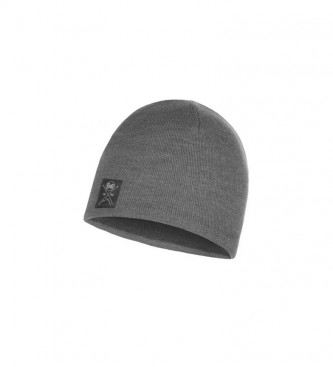 Buff Knitted and fleece hat grey / 52g
