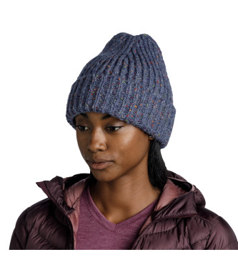 Buff Tricot and fleece beanie Kim blue