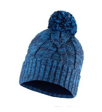 Buff Bonnet enfant en tricot et polaire Bleu azur